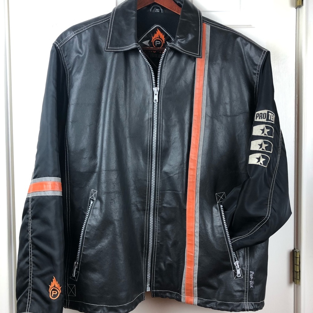Pro-Tek Urban Active Vintage Leather Moto Jacket